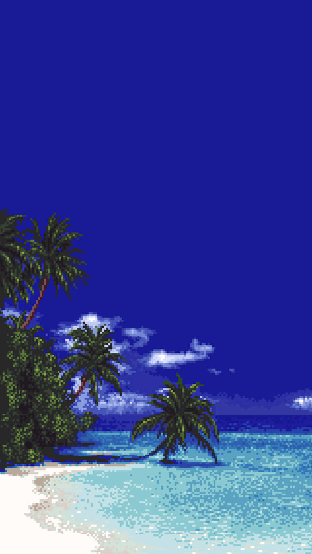 Discover The Wonders Of A Pixel Beach Vacation Wallpaper