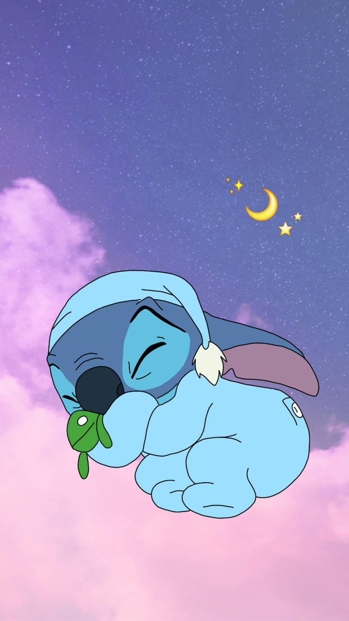 Disney Lilo And Stitch Sleepy Wallpaper