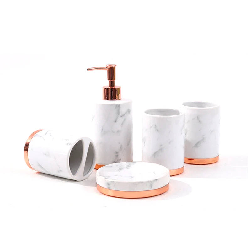 Dispenser Rose Gold Marble Wallpaper