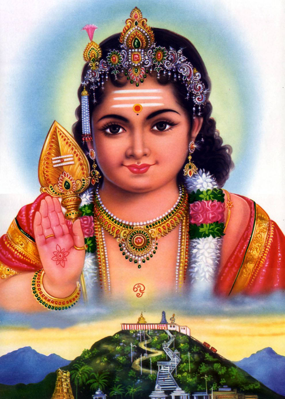 Divine Image Of Baby Murugan - The Deity Of Victory Wallpaper