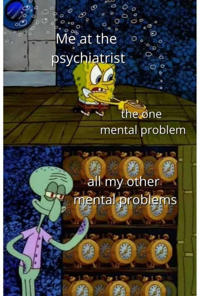 Don't Worry, It's Probably Just Spongebob Meme Related Mental Problems Wallpaper