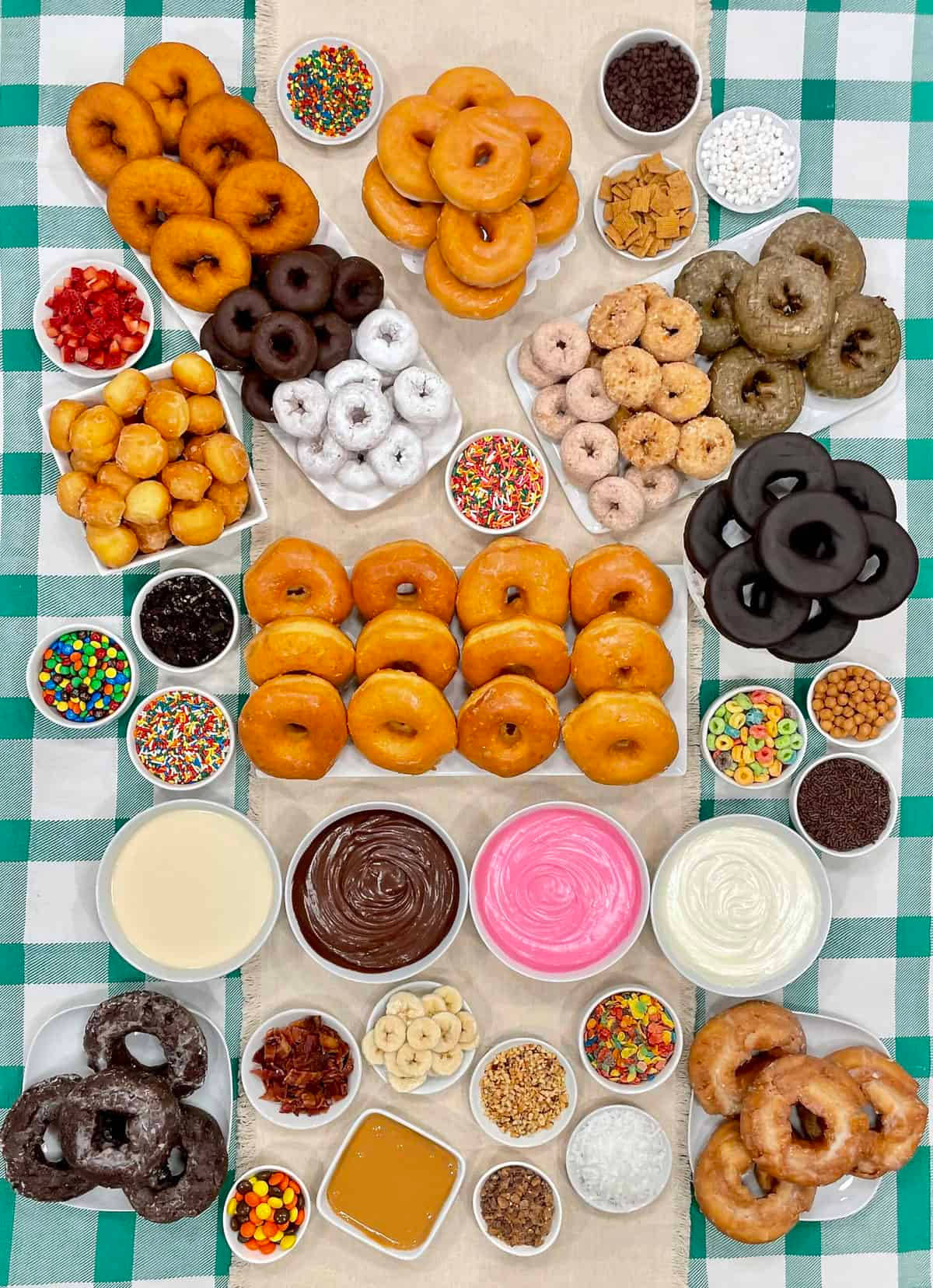 Donuts And Sweets Picnic Wallpaper