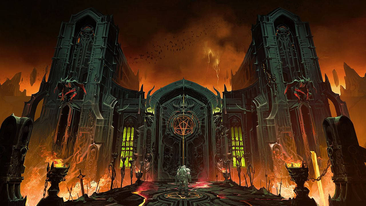 “doom Eternal- Gate Of Hell” Wallpaper