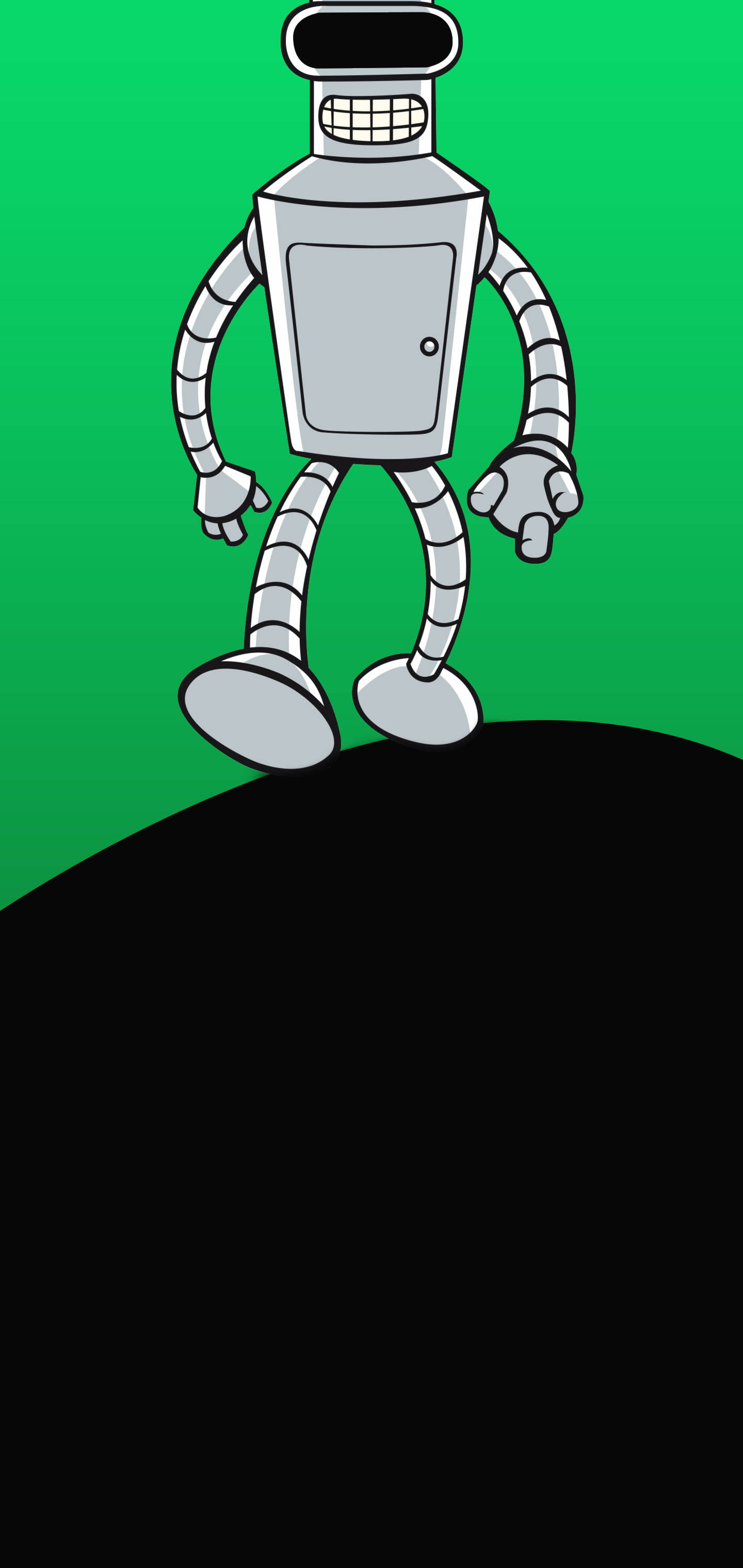 Dot Notch Bender Of Futurama Wallpaper