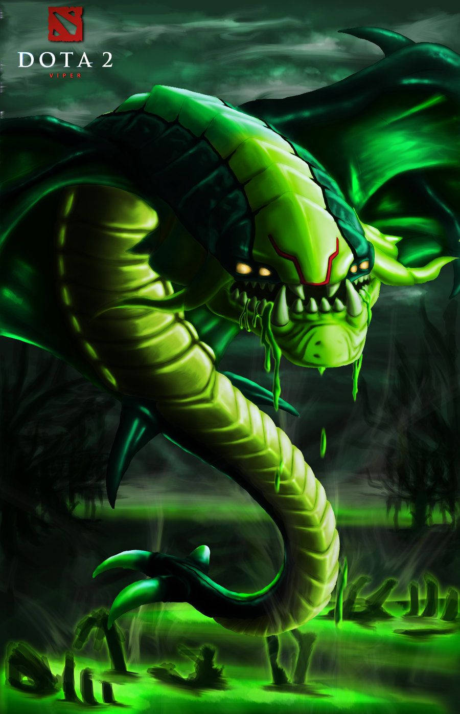 Dota 2 Green Viper Wallpaper