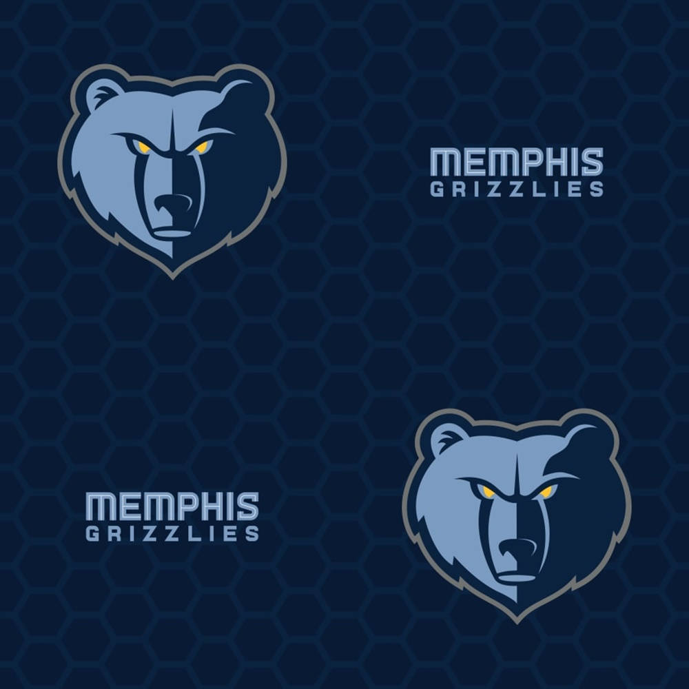 Double Nba Memphis Grizzlies Logo Wallpaper