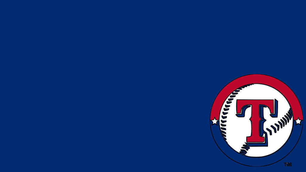 Drawn Texas Rangers Logo Wallpaper