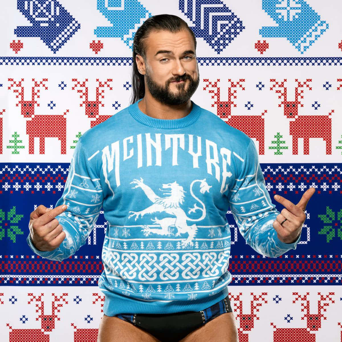 Drew Mcintyre Christmas Special Wallpaper