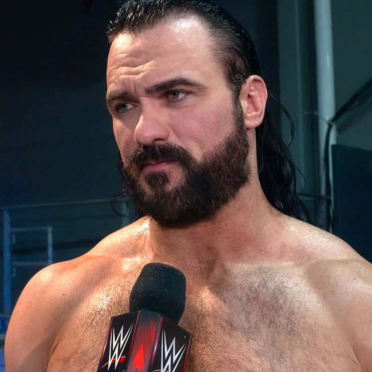 Drew Mcintyre Wrestler Closed Up Wallpaper