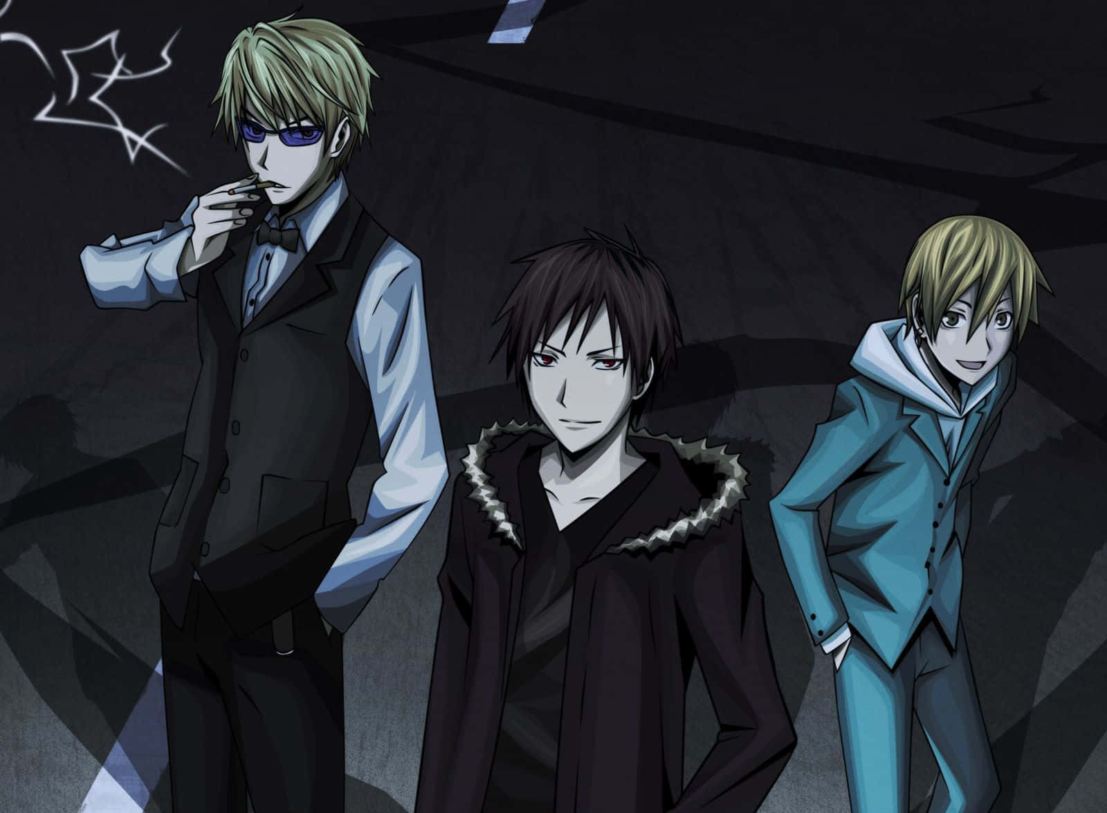 Durarara Anime Characters In The City Wallpaper