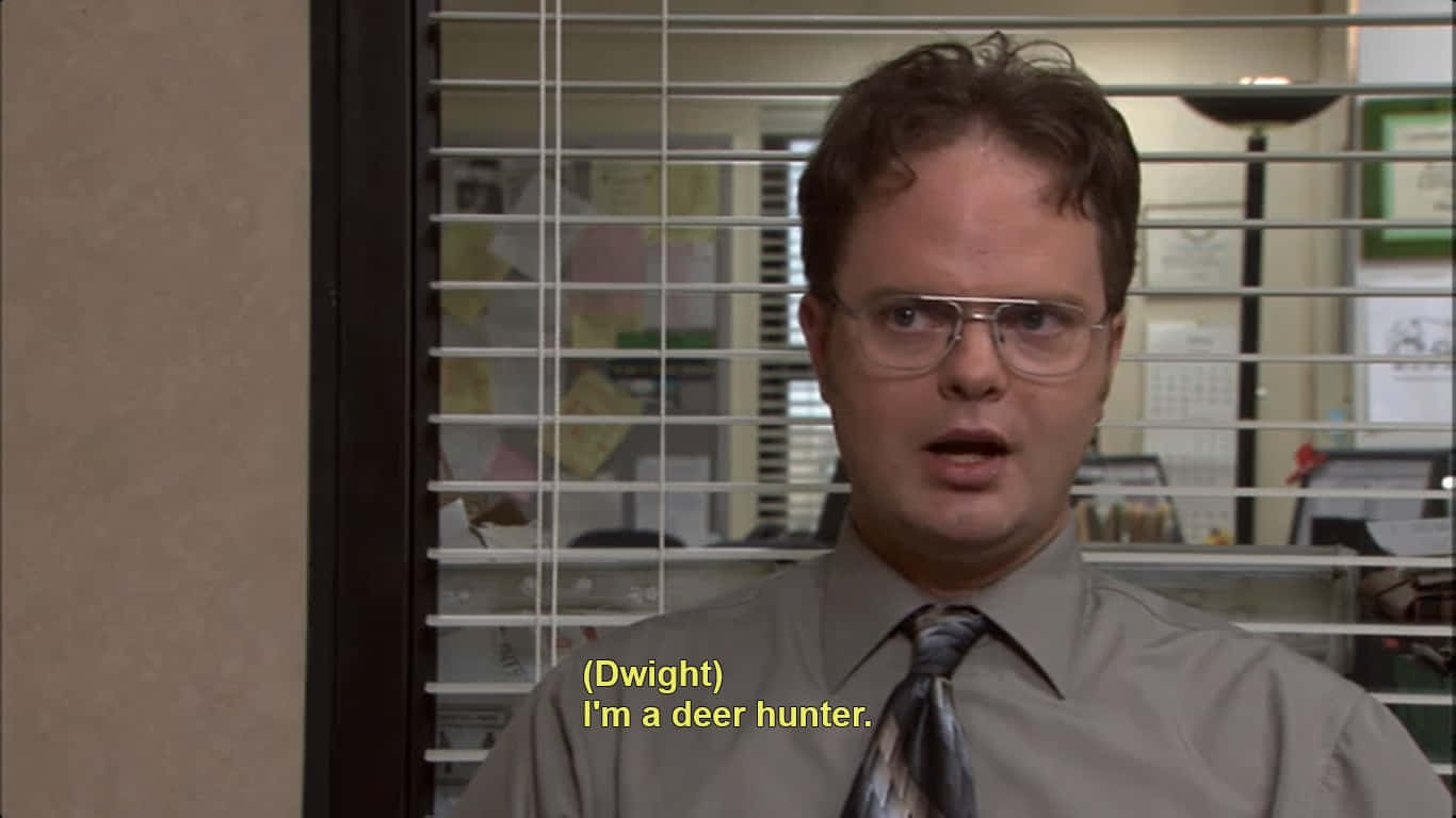 Dwight Schrute Changing A Lightbulb Wallpaper