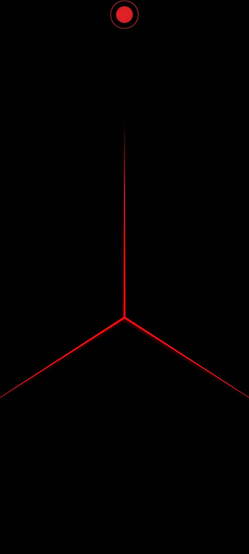 Dynamic Red Triangle Pattern For Redmi Note 9 Punch Hole Wallpaper