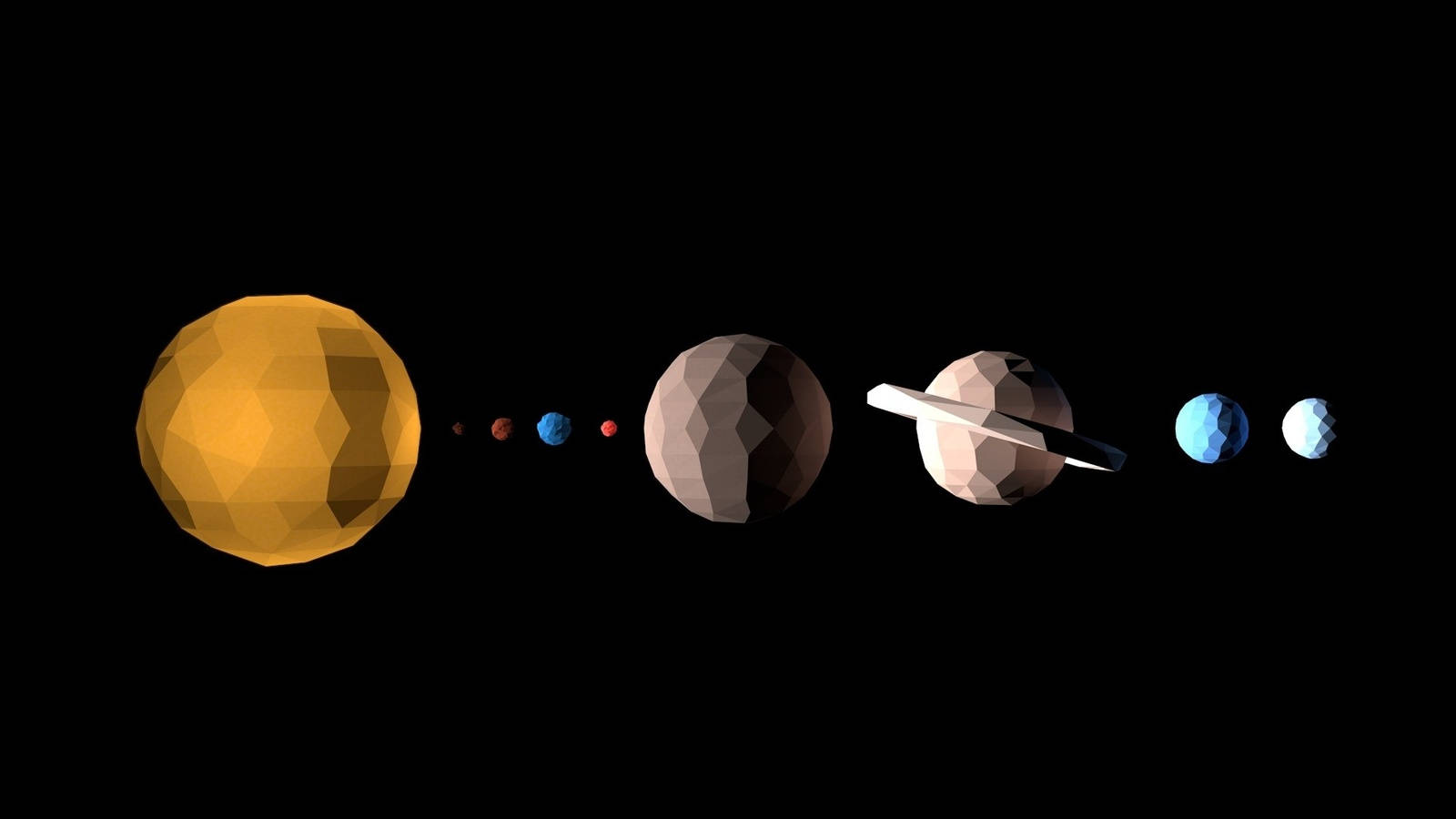 Dynamic Shaped Solar System Hd Wallpaper