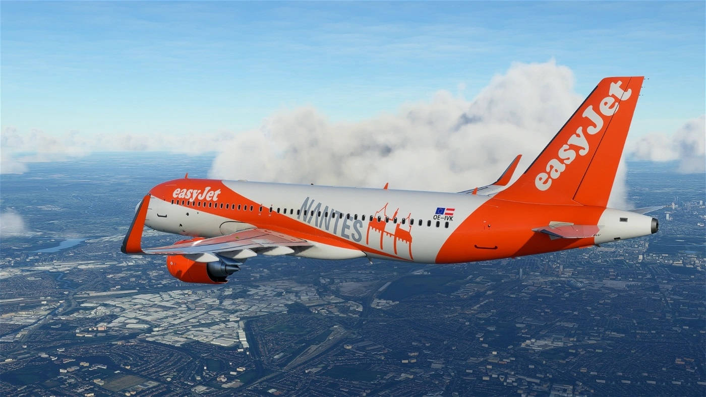 Easyjet City Aerial View Wallpaper