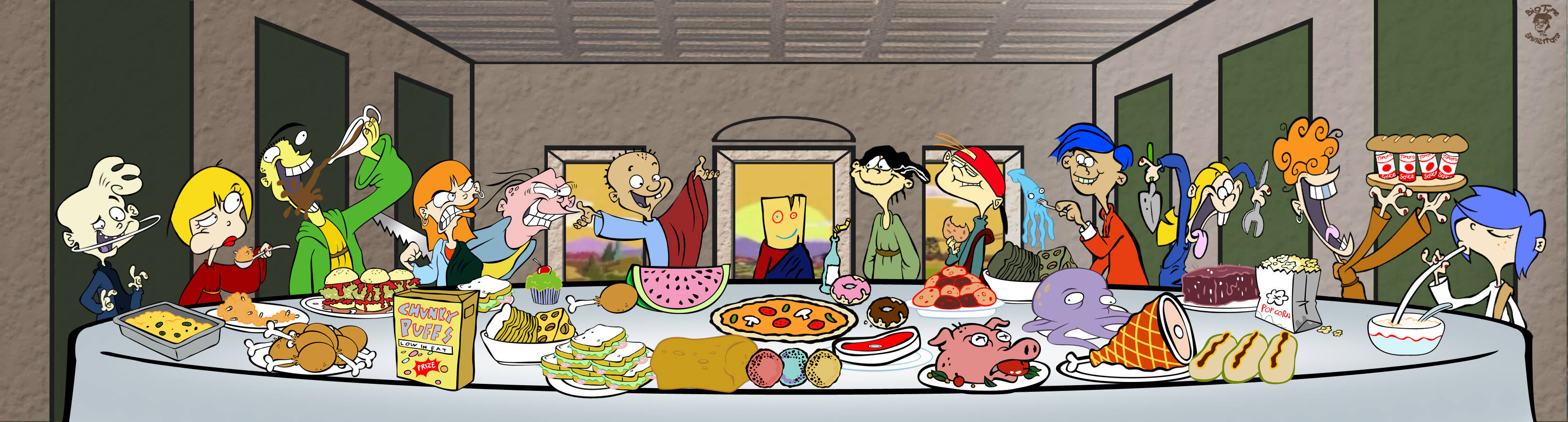 Ed, Edd N Eddy - The Last Supper Parody Wallpaper