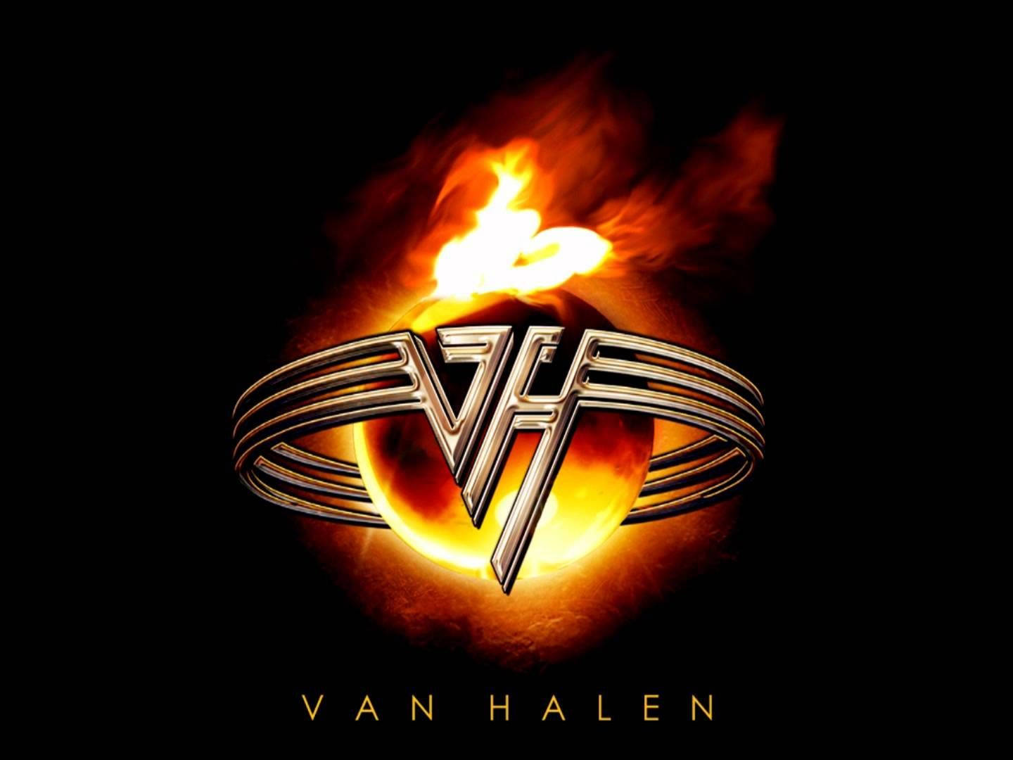 Eddie Van Halen Fire Logo Wallpaper