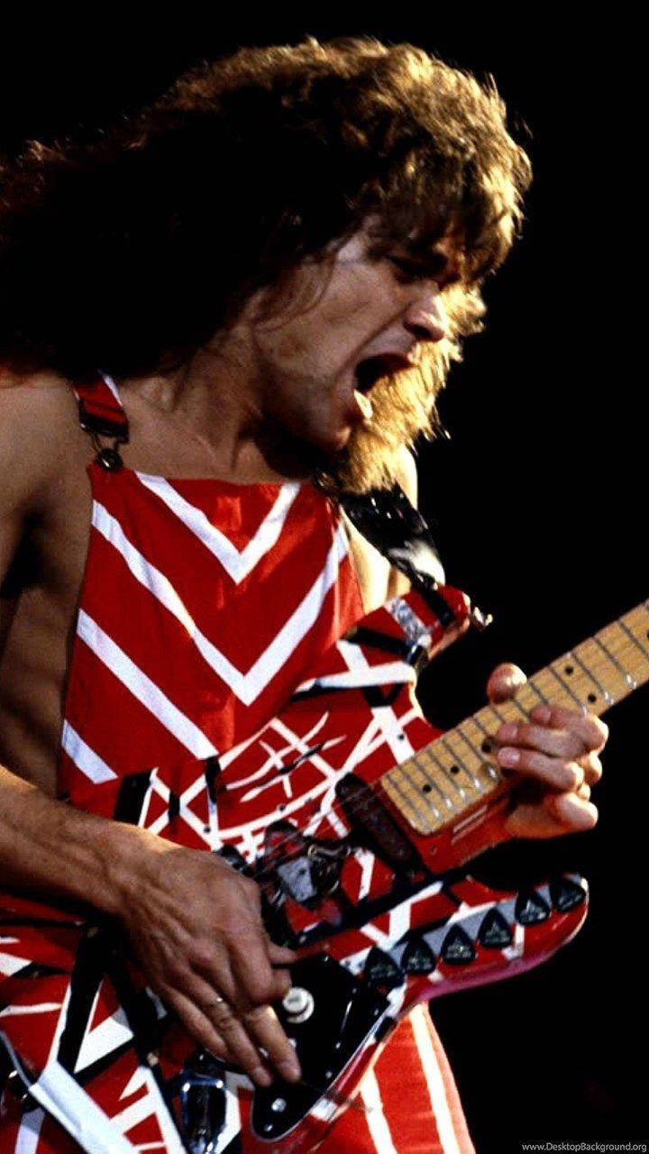 Eddie Van Halen Matching Outfit Wallpaper