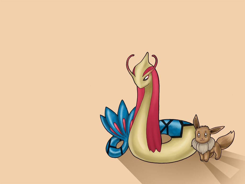 Eevee As Beautiful Serpent Art Wallpaper