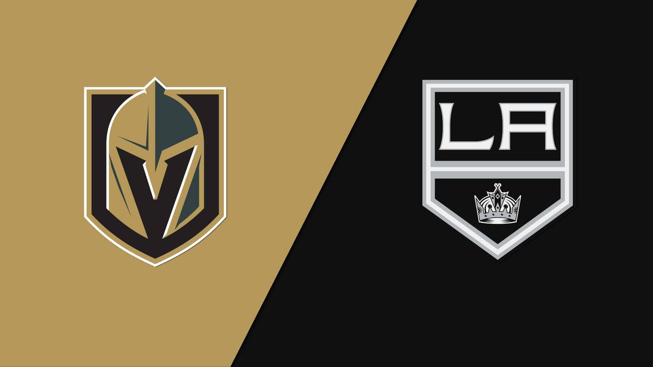 Electrifying Face-off Between Vegas Golden Knights And Los Angeles Kings Wallpaper
