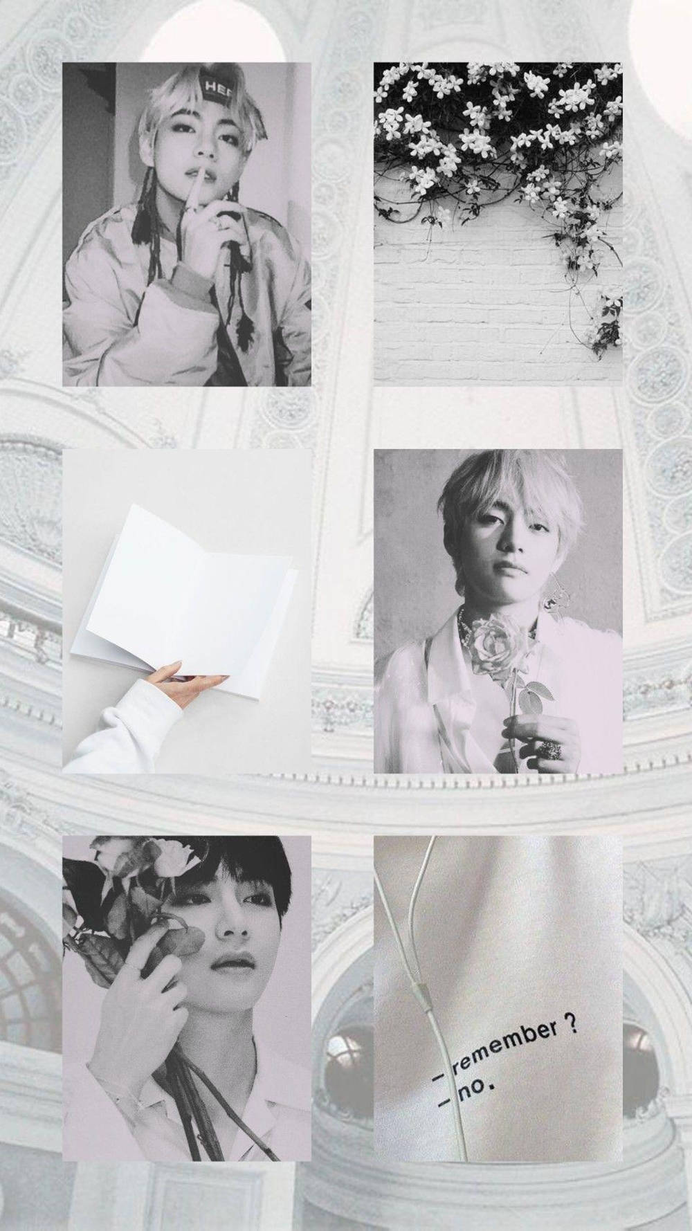 Elegance In Monochrome - Kim Taehyung Aesthetic. Wallpaper