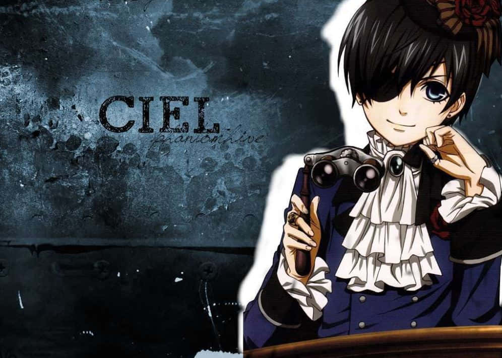 Elegant Ciel Phantomhive In A Dazzling Outfit Wallpaper