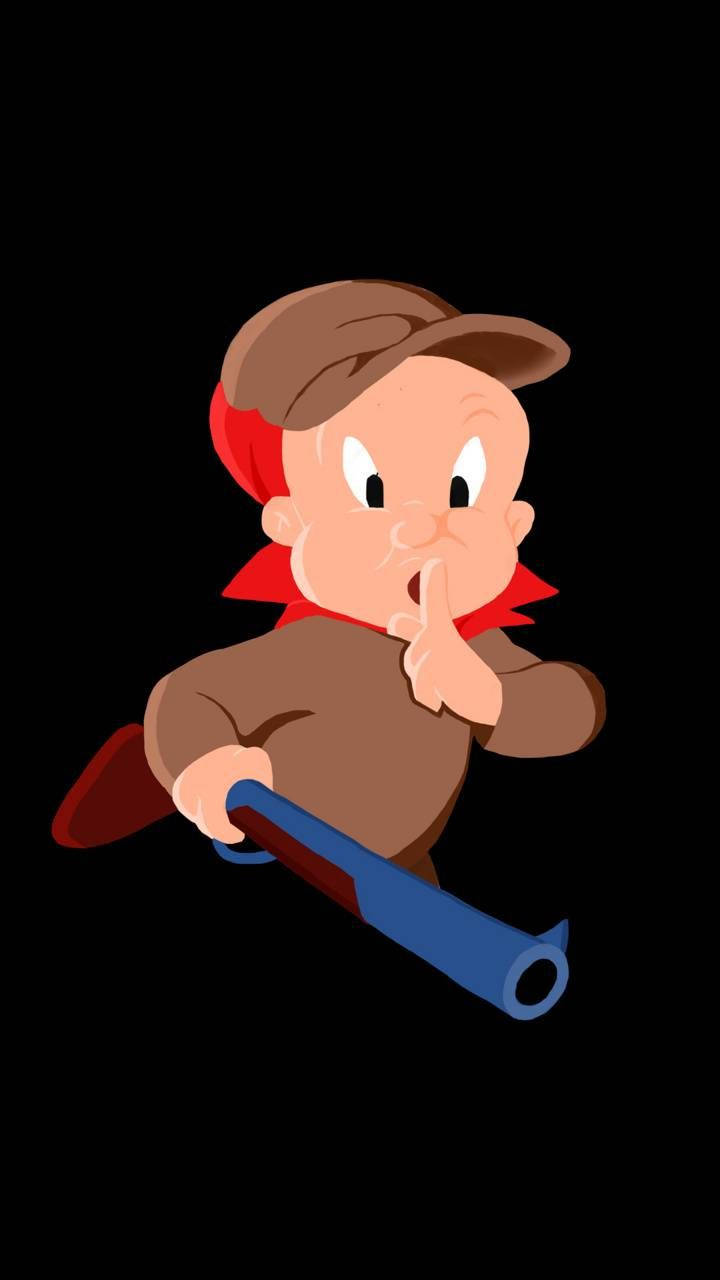 Elmer Fudd Commanding Silence Wallpaper