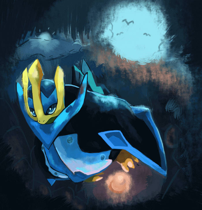 Empoleon Diving Artwork Wallpaper