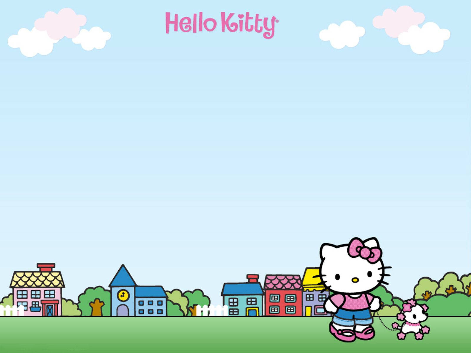 Enjoy A Fun Time With Hello Kitty In Sanrio Village Wallpaper