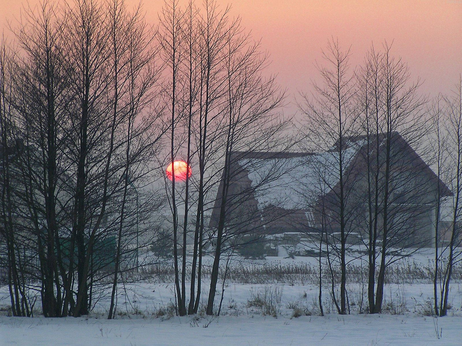 Enjoy The Beauty Of A Winter Morning From The Comfort Of A Cozy Home Wallpaper