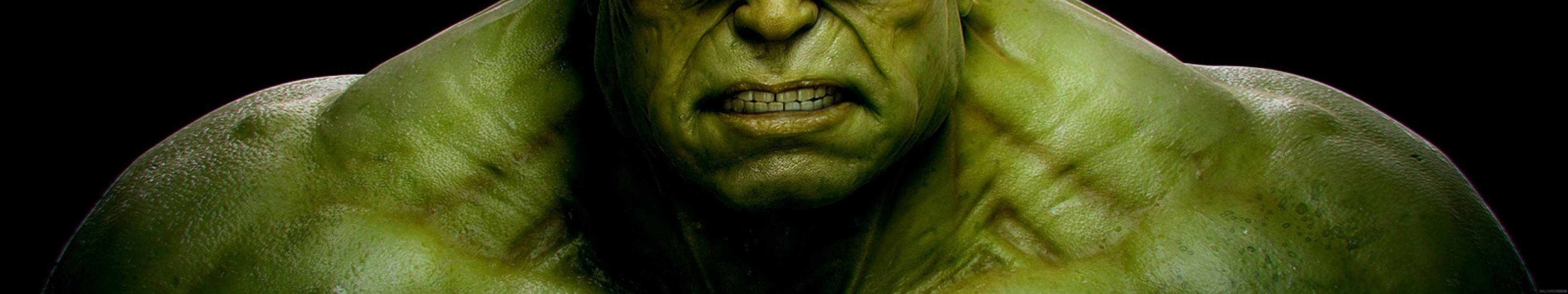 Enter Hulk's World With Triple Monitor Wallpaper