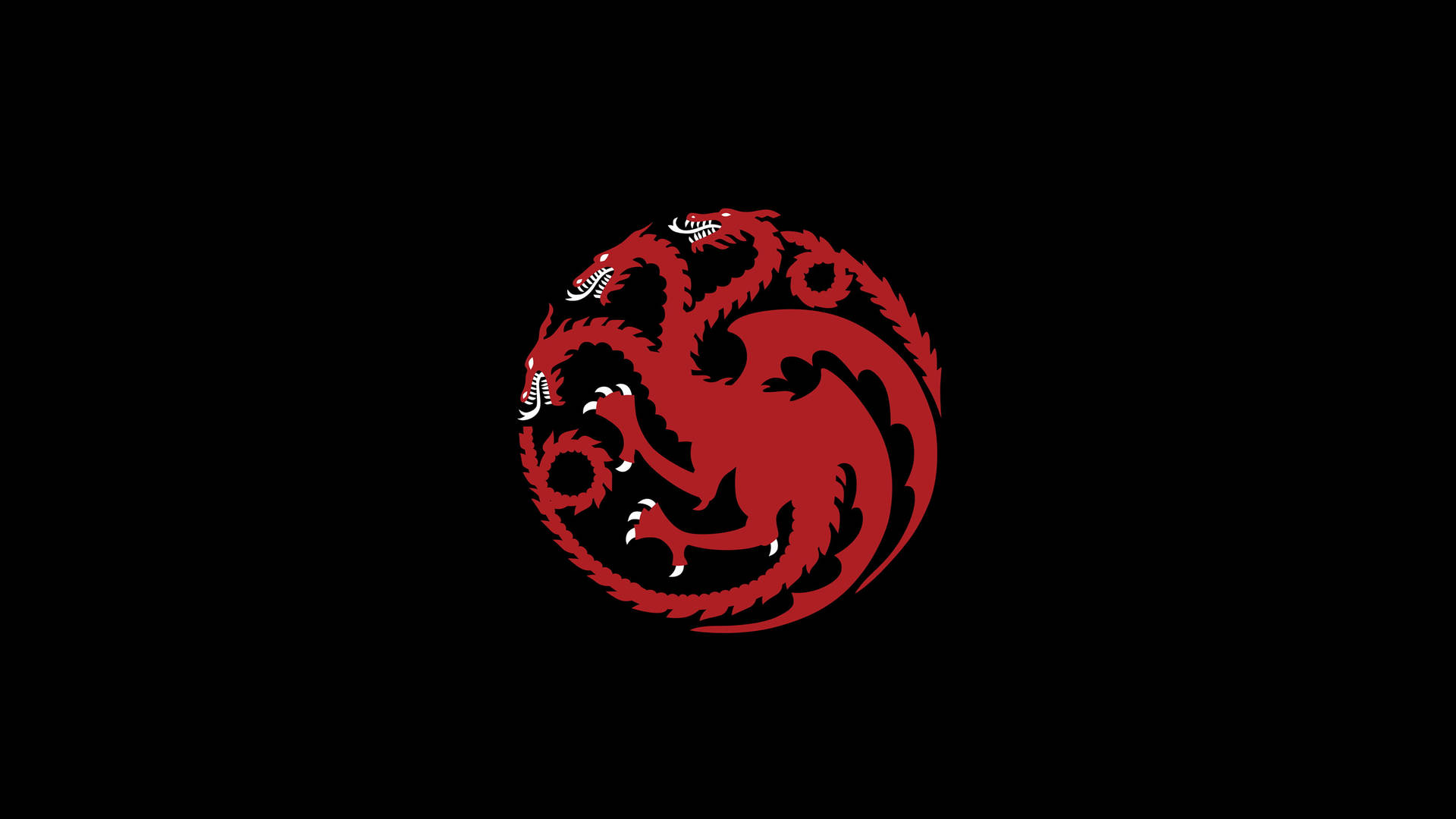 Enthralling Three-headed Dragon Logo For Iphone Wallpaper Wallpaper