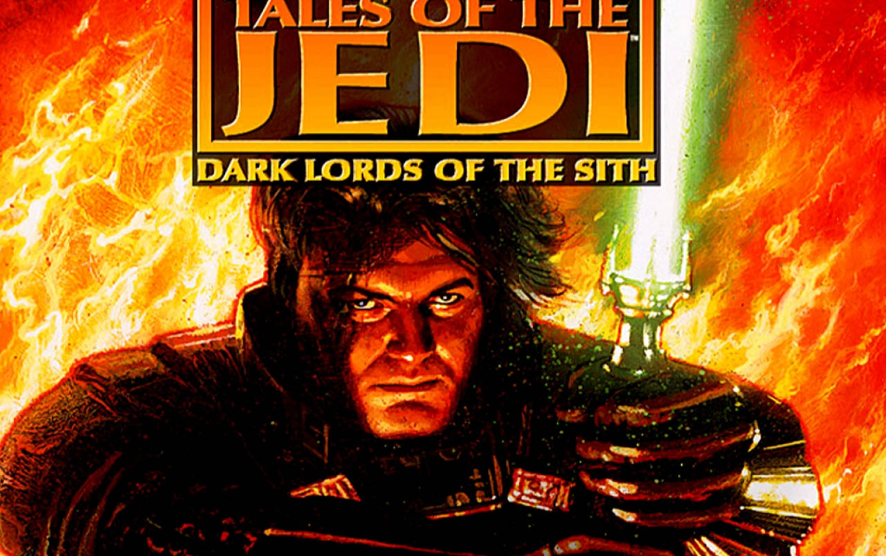 Epic Poster Of Dark Lords Of The Sith From Tales Of The Jedi Wallpaper