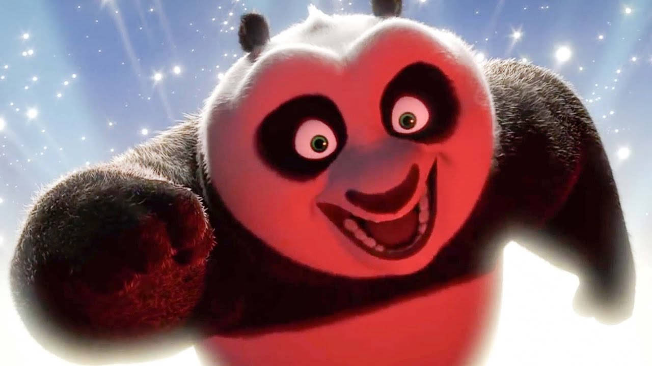 Epic Shot Of Po, The Dragon Warrior From Kung Fu Panda 2 During A Climax Scene Wallpaper