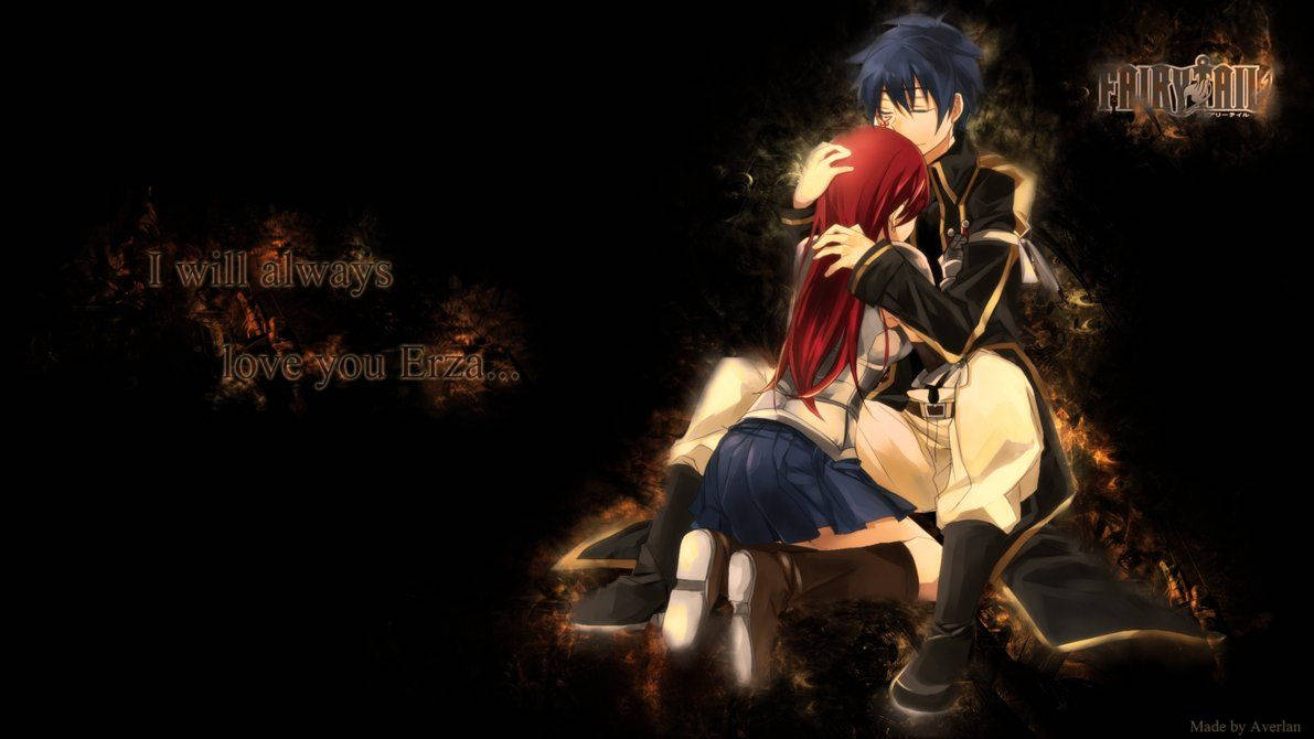 Erza Scarlet And Jellal Fernandez From Fairy Tail Wallpaper