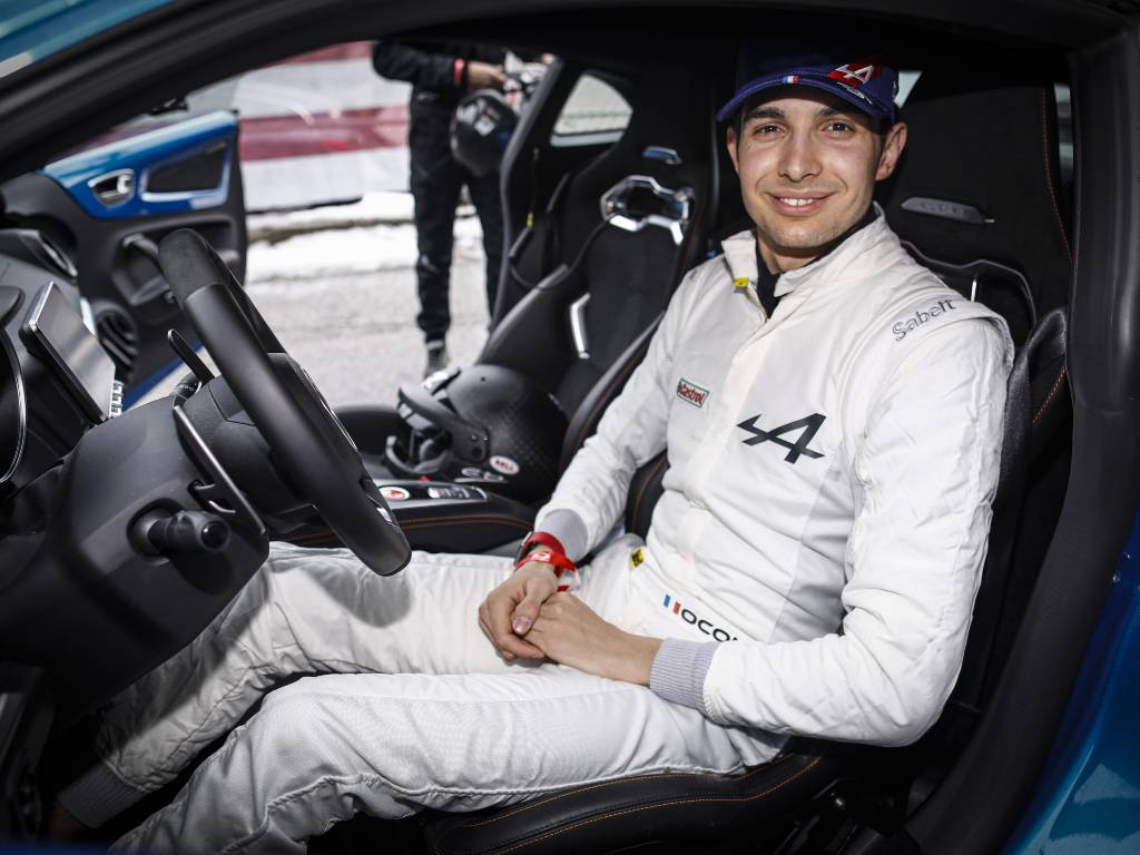 Esteban Ocon In The Front Seat Wallpaper