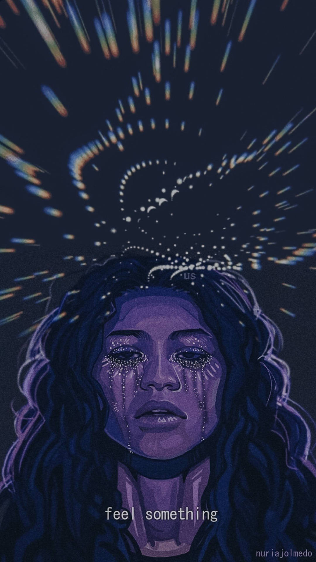 Euphoria Hbo Rue Fan Art Wallpaper