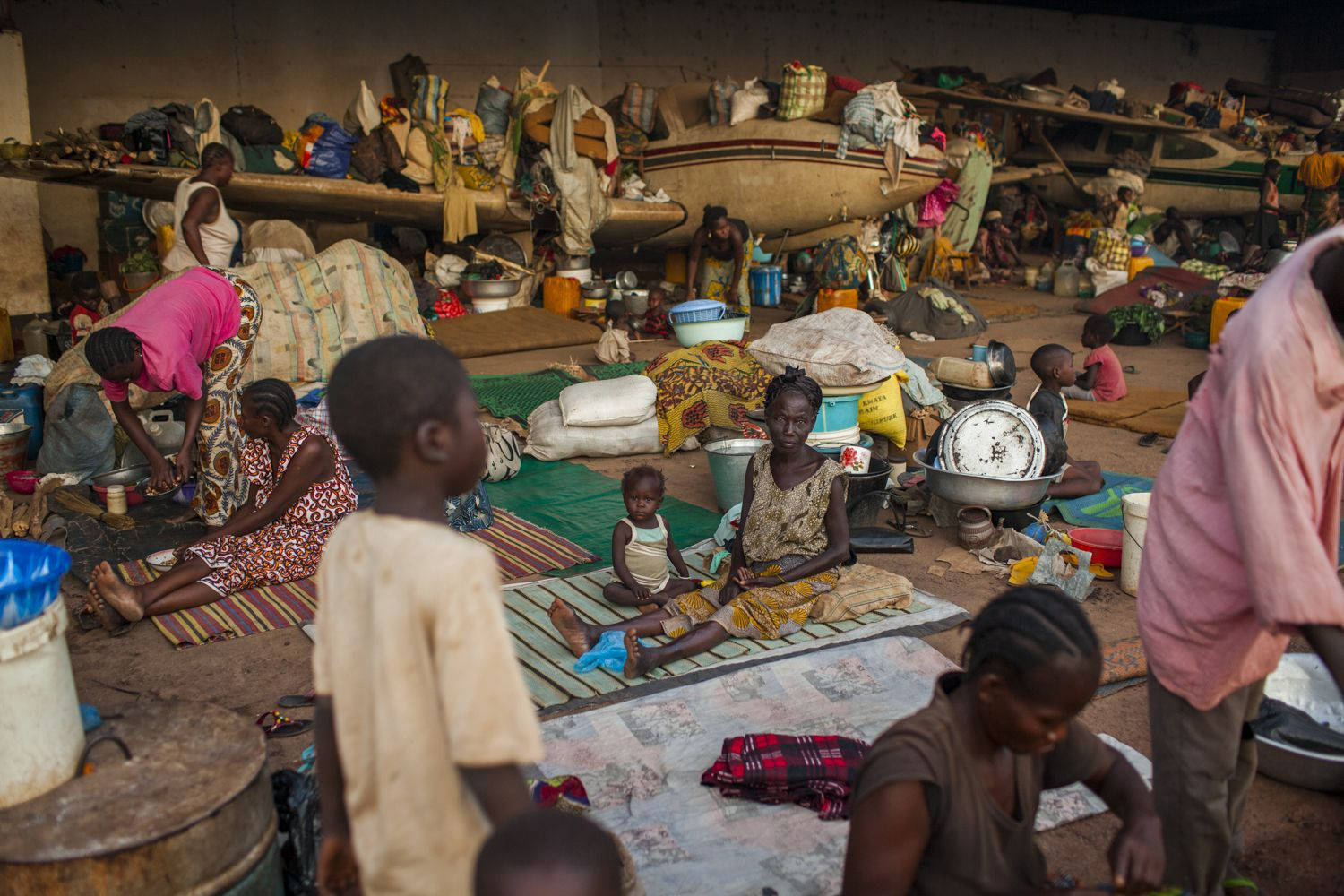 Evacuees In Central African Republic Wallpaper