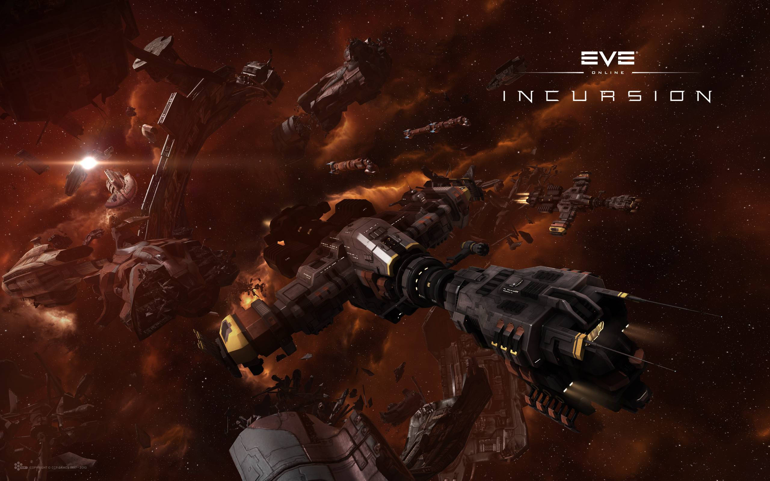 Eve Online Fleet Of Spaceships Wallpaper