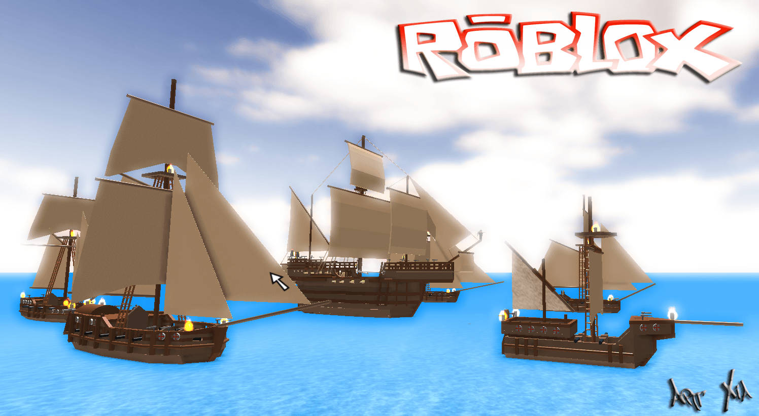 Experience Piracy Adventures In Roblox Wallpaper