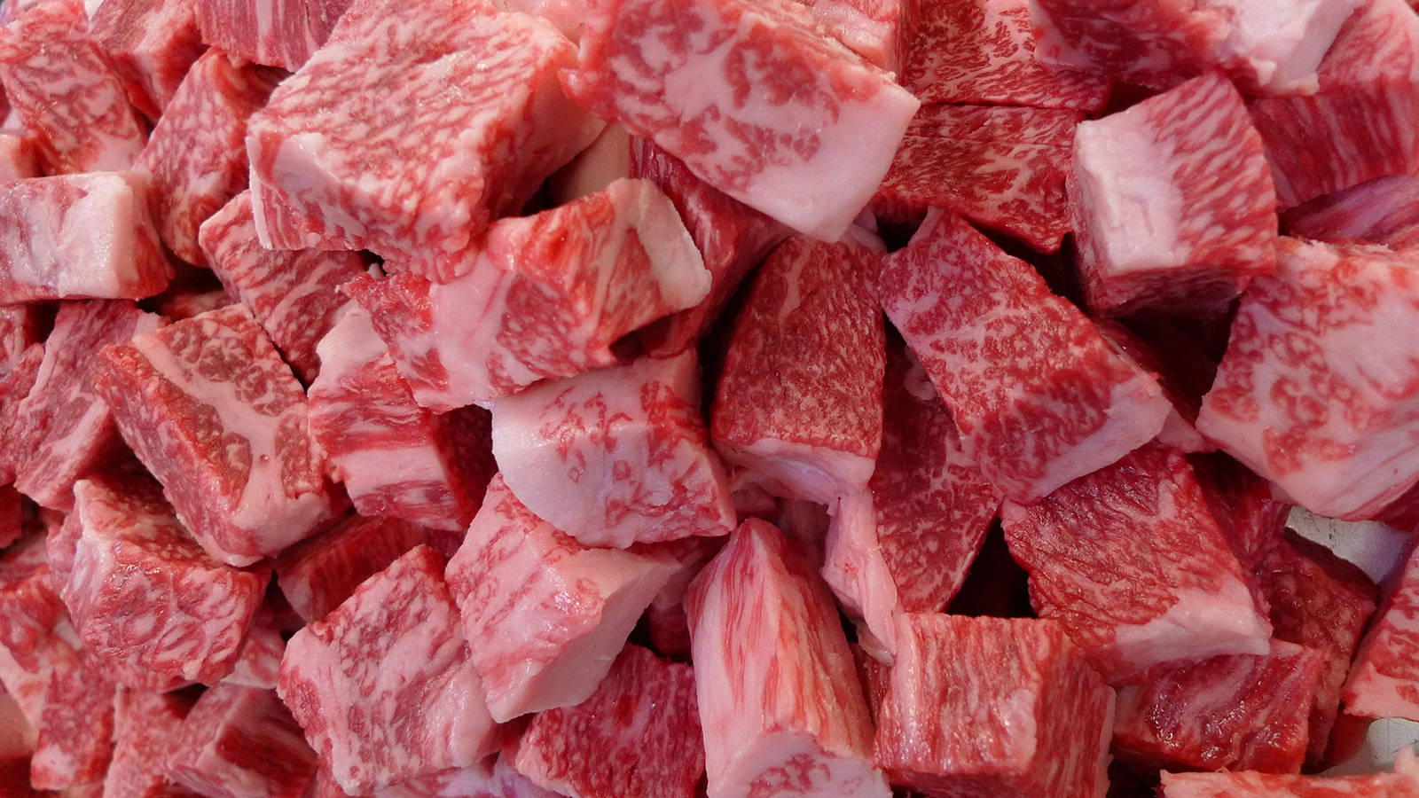 Exquisite Kobe Beef Cubes Wallpaper