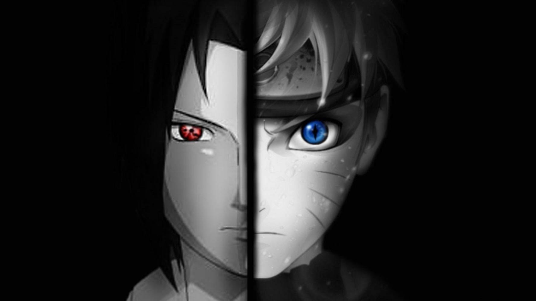 Face-off Sasuke And Naruto Laptop Wallpaper