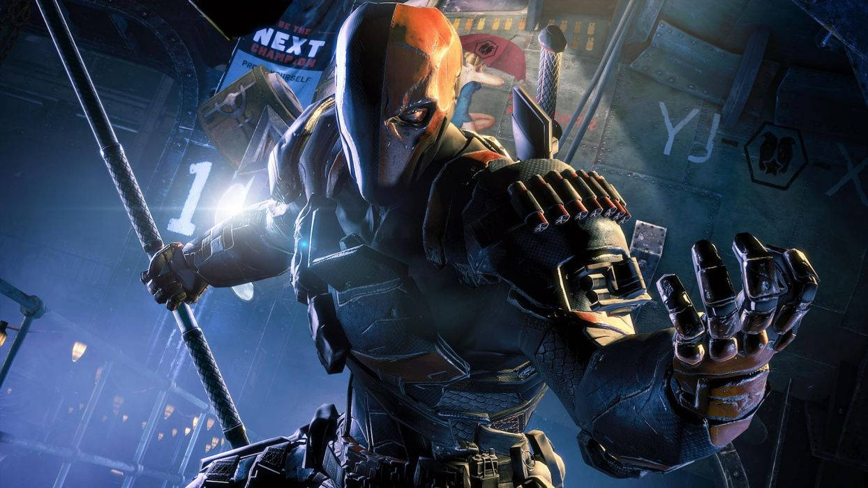 Face Off With The Lethal Assassin Deathstroke Wallpaper