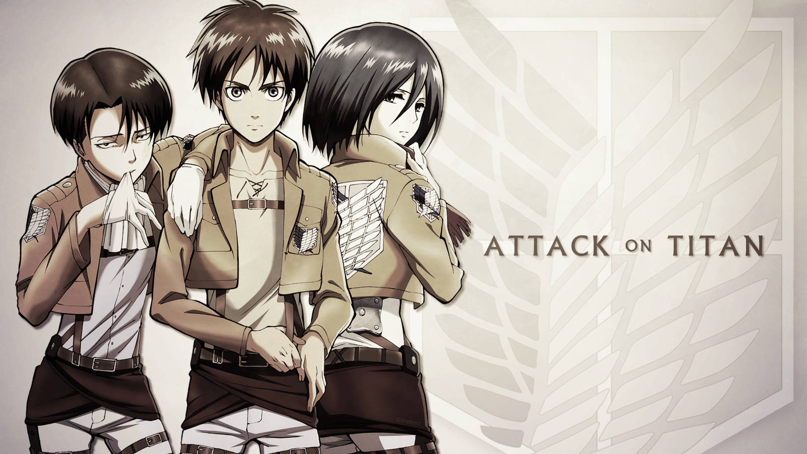 Fan Art Attack On Titan Logo Wallpaper