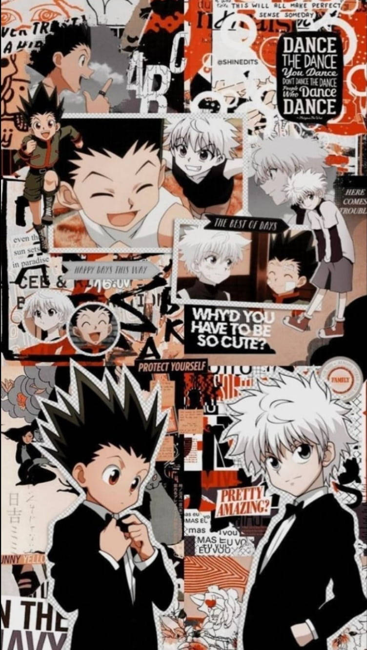 Fancy Gon And Killua Iphone Wallpaper