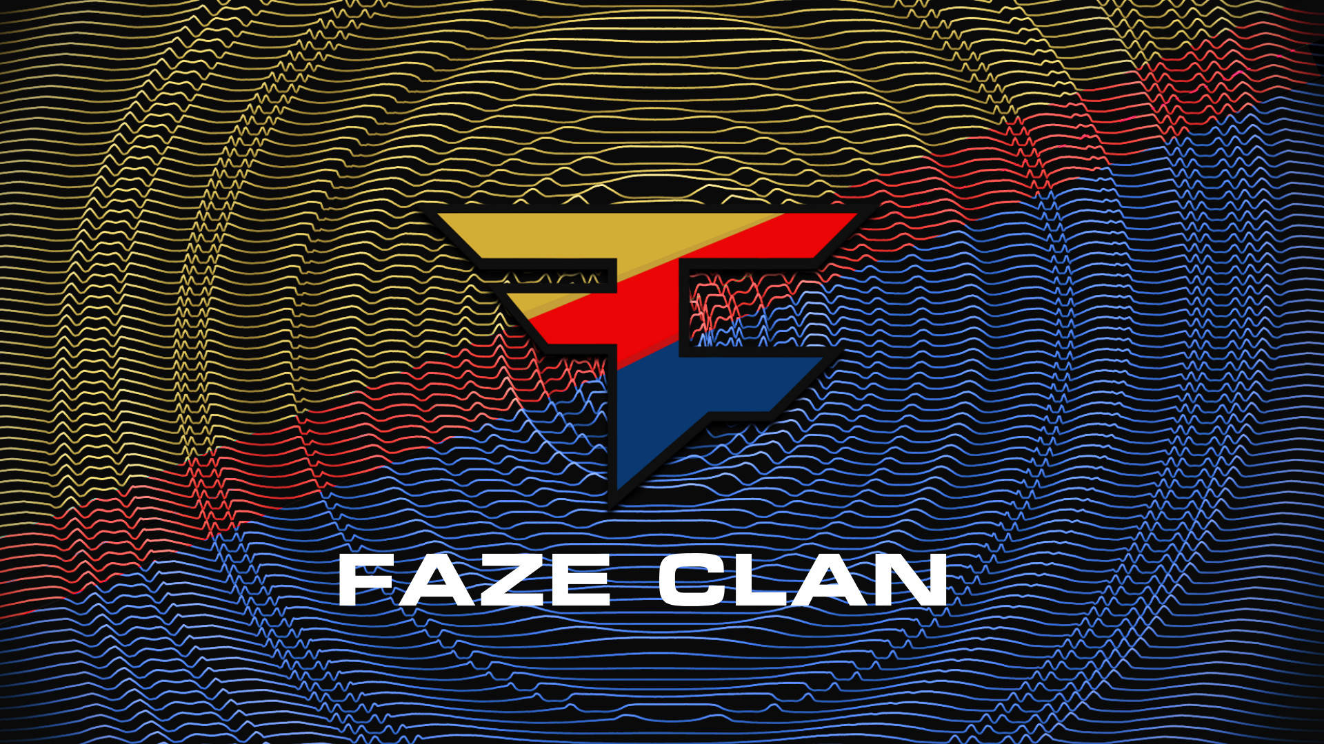 Faze Clan Blue And Yellow Wallpaper