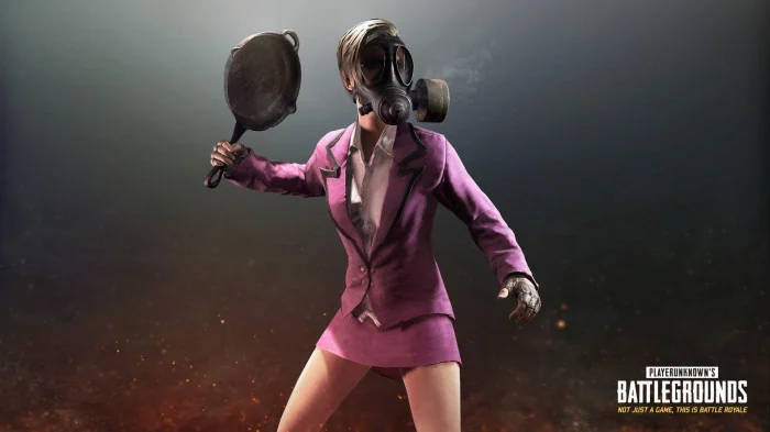 Fearless Female Warrior Of Pubg Battlegrounds Wallpaper