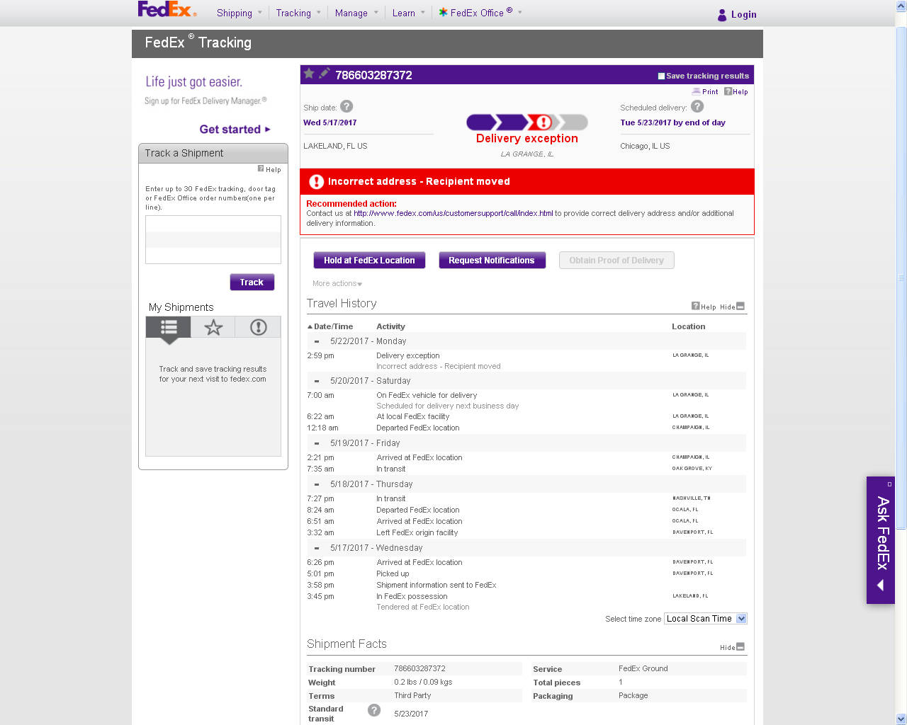 Fedex Tracking Delivery Progress Wallpaper