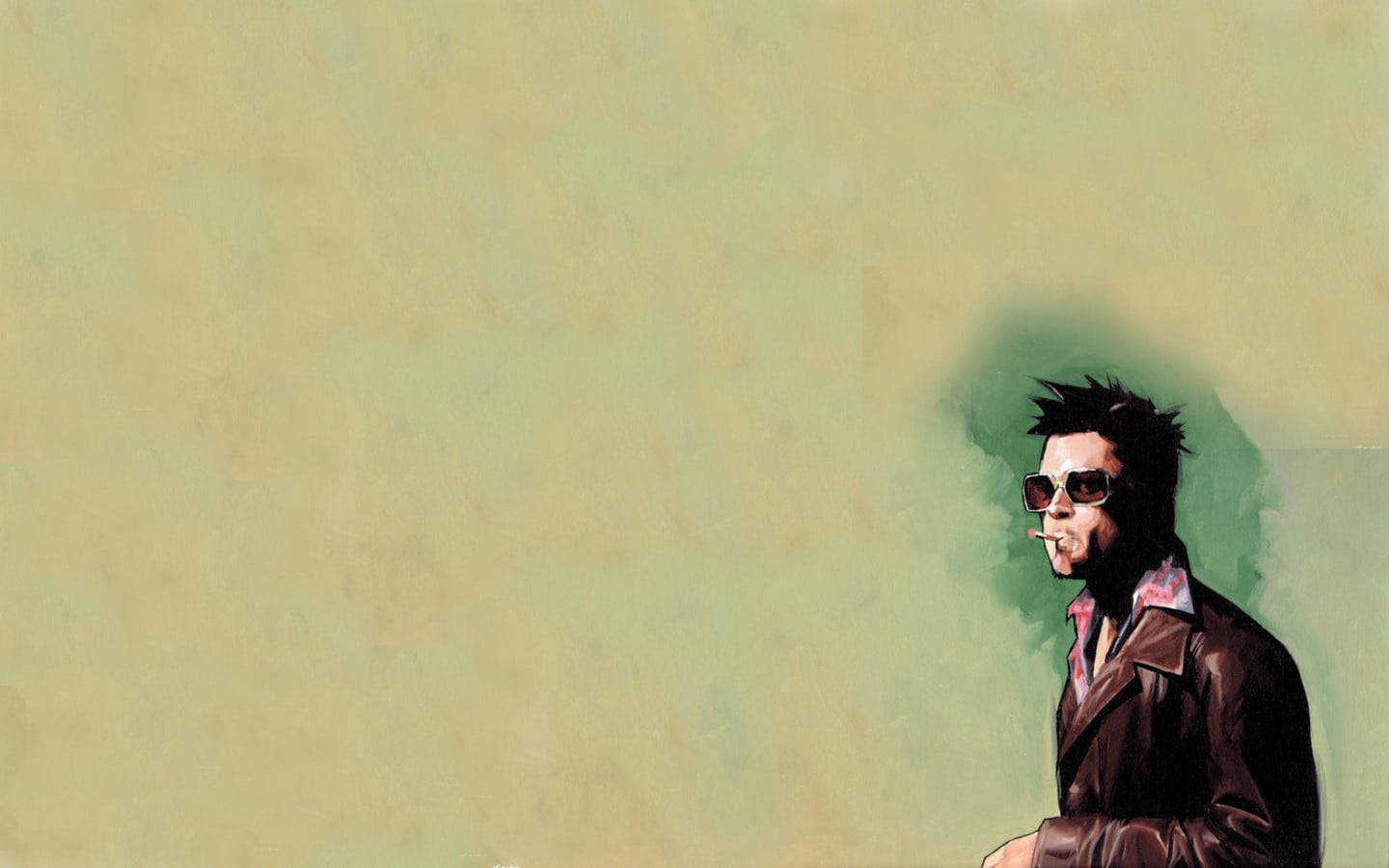 Fight Club Brad Pitt Minimalist Wallpaper