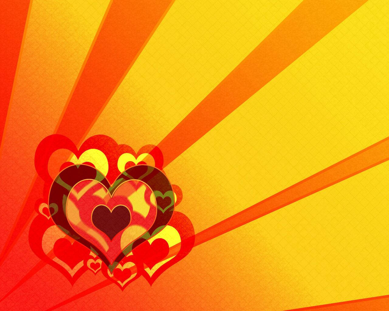 Find Your Heart In The Orange Lines Wallpaper