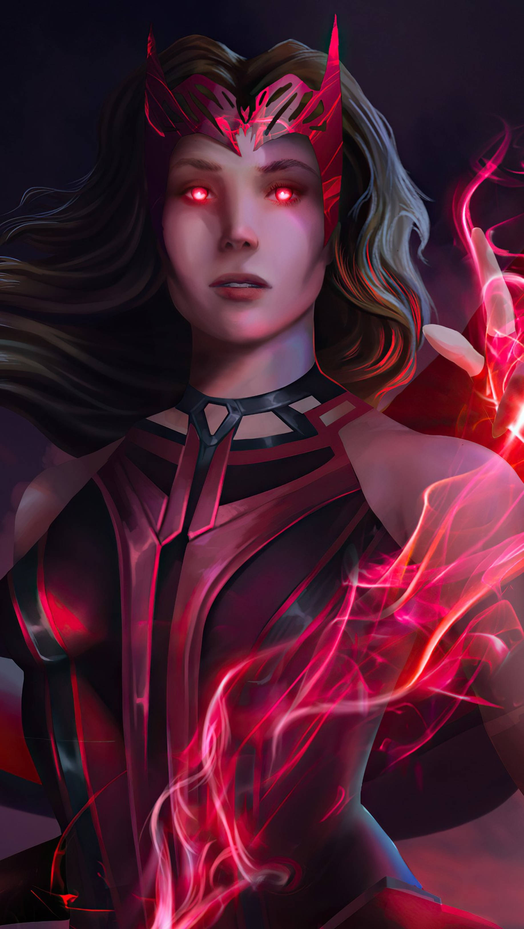 Finely Rendered Wanda Vision Art In 4k Resolution Wallpaper